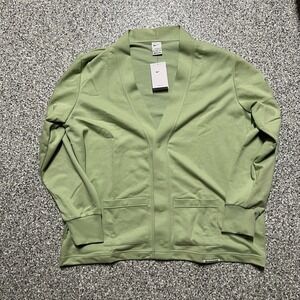 Nike‎ Dri-Fit Standard Issue Golf Cardigan Men's XXL Green Honeydew FB5464-343